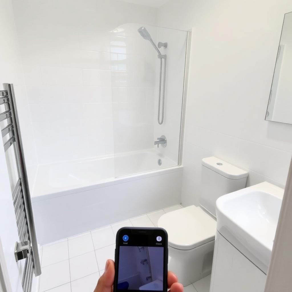 Bathroom after completion
